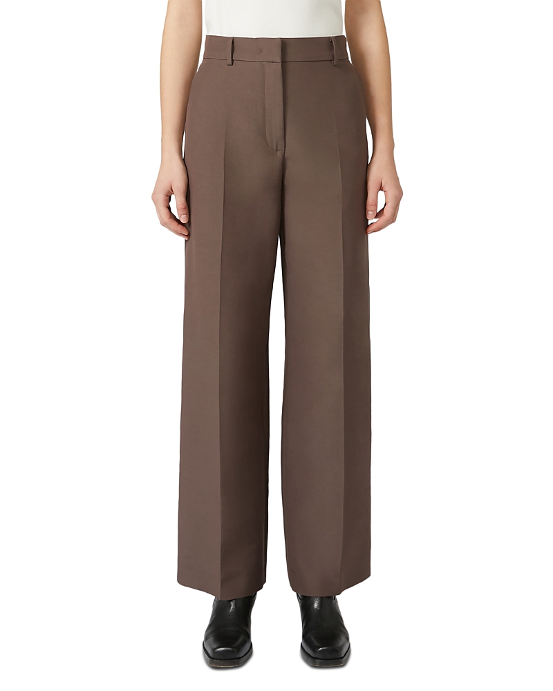 Weekend Max Mara Ballo Palazzo Trousers In Brown