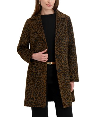 Lina Leopard Print Coat