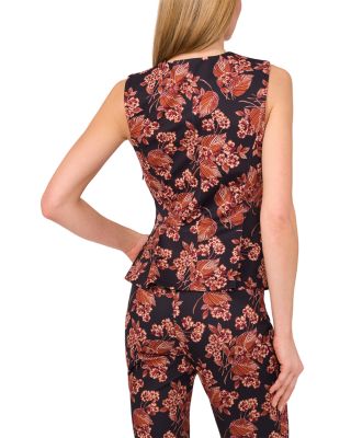 Marenae Knit Pleated Detail Tank Top