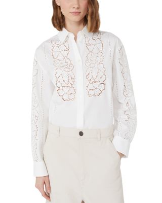 Emi Broderie Anglaise Detail Shirt  