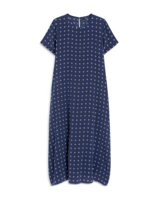 Revere Navy Silk Dress