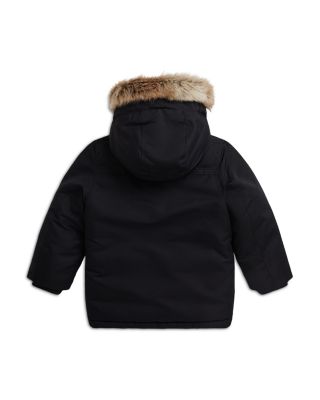 Boys' Faux Fur Trim Down Parka - Little Kid
