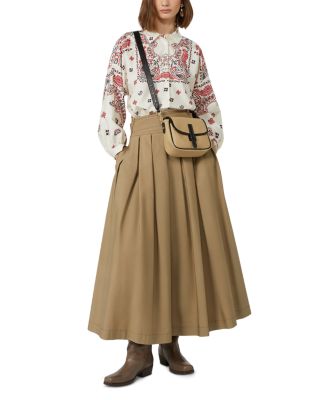 Agiate Pleated Maxi Skirt
