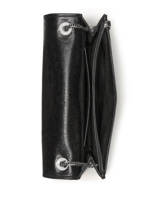 Deco Glazed Leather Soft Shoulder Bag