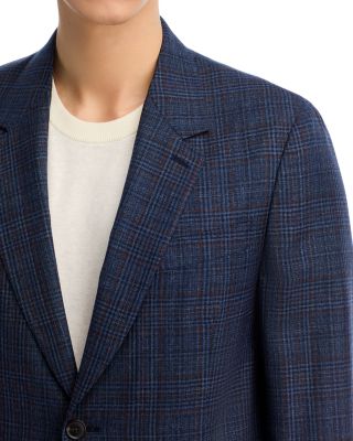 Plaid Slim Fit Sport Coat 