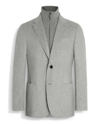 Oasi Cashmere Jacket with Removable Knit Bib