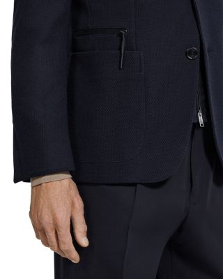 High Performance Jersey Sweater Jacket with Detachable Leather Bib