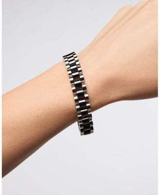 Ora Silver Ceramic Watch Strap Bracelet