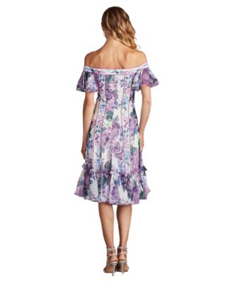  Breeze Floral Print Chiffon Dress
