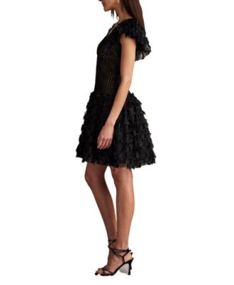  Minx Flower Embellished Mini Dress