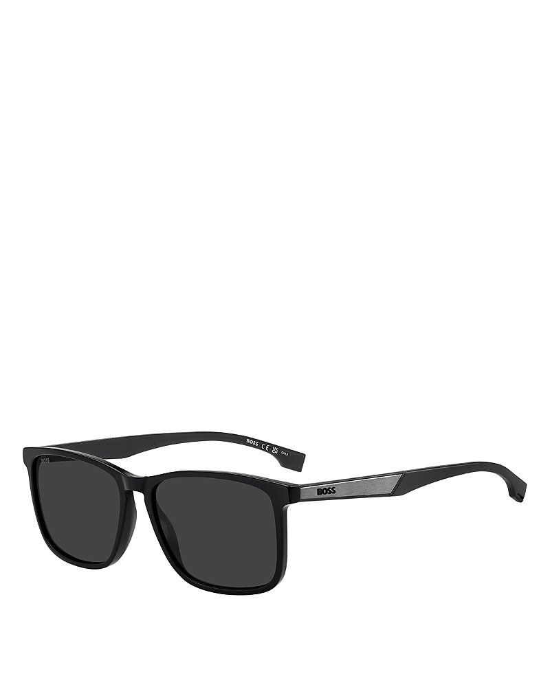 Hugo Boss Rectangle Sunglasses, 57mm In Black