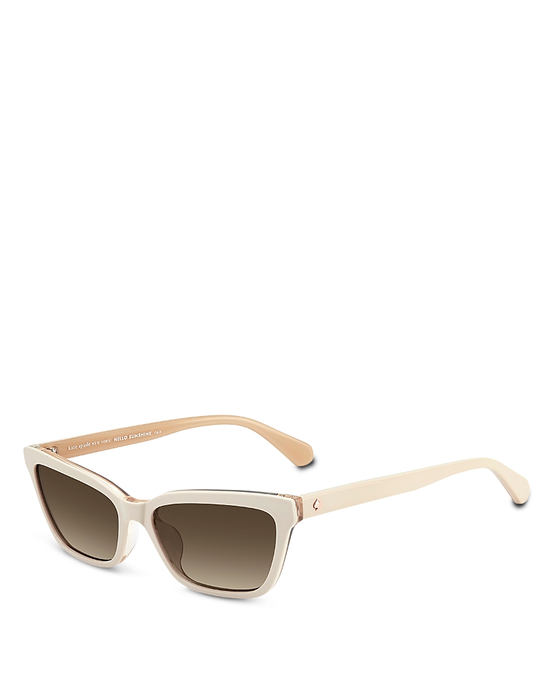 Kate Spade New York Aisha 55mm Gradient Ectangular Sunglasses In Gold