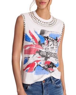 Micah Embellished Muscle Tee