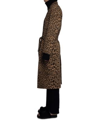 Mentle Canvas Leopard Print Coat 