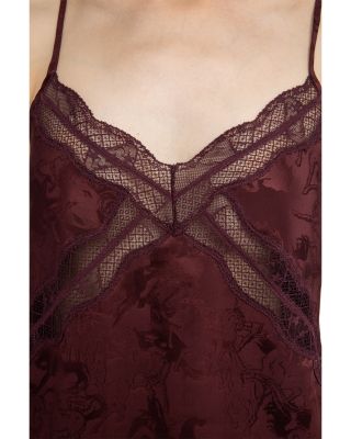 Cishi Jacquard Horses Silk Camisole