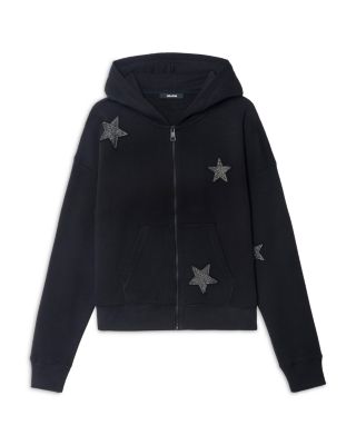 Mia Zip PMO AO Stars Embellished Hoodie