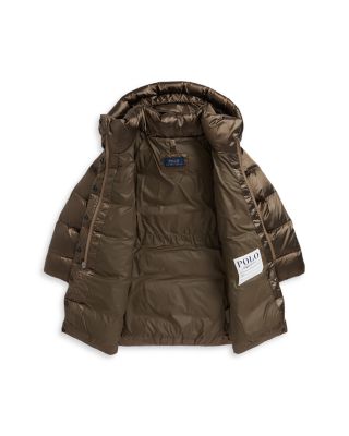 Girls' Down Hooded Long Jacket - Big Kid, Little Kid