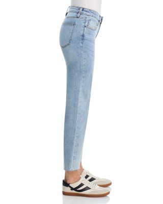High Rise Straight Cropped Jeans in Indigo - Exclusive