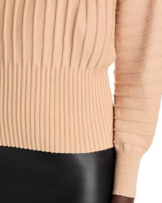 Dolman Sleeve Ribbed Sweater