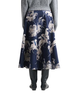 Varda Horse Print Skirt