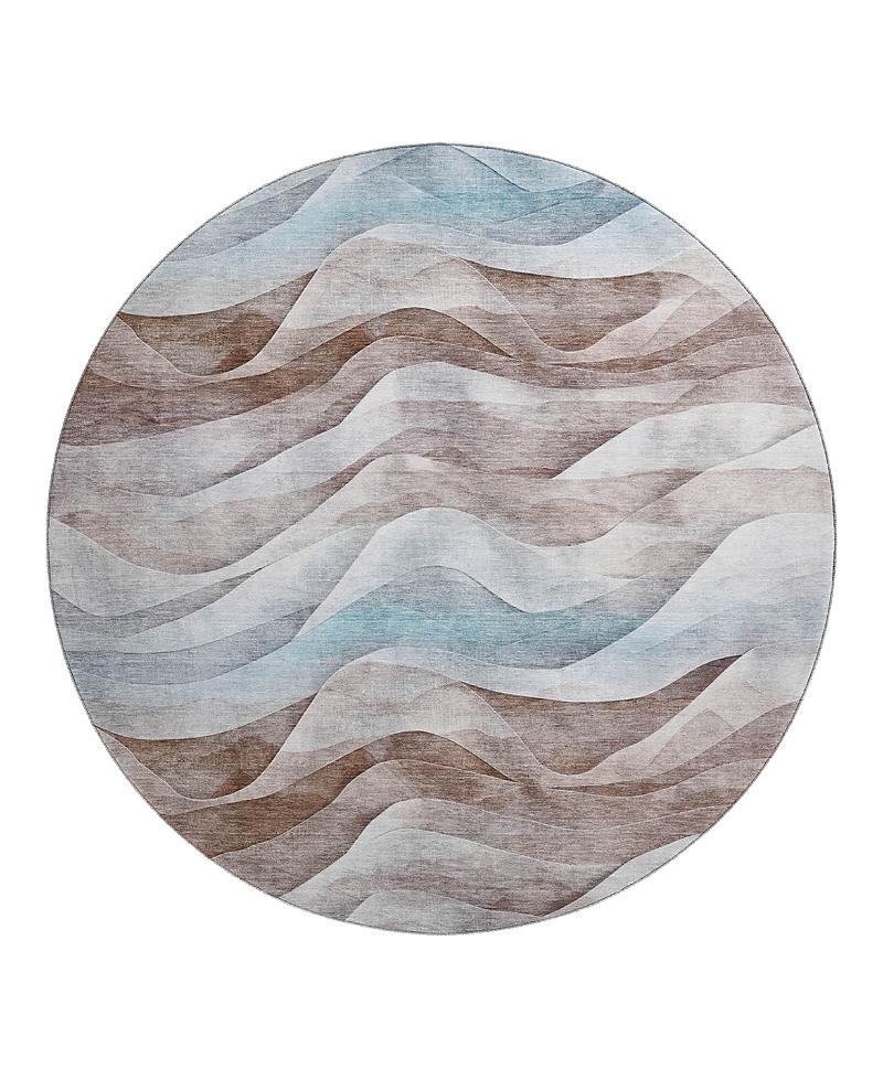 Dalyn Rug Company Dalyn Pacifica Pa3 Round Area Rug, 8' X 8' In Brown