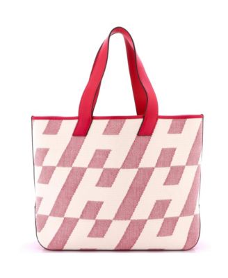 Pre-Owned HERMÈS - 40 Cabas H en Biais Tote Canvas with Leather