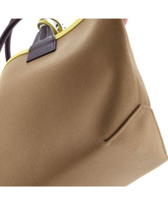 25 Sac Steeple Tote Toile with Leather