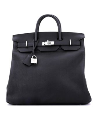 Pre-Owned HERMÈS - HAC 40 Handbag Black Togo with Palladium Hardware