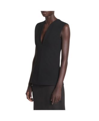 Jersey Top with a Plunging Neckline