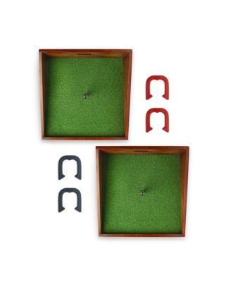 Mahogany Buckaroo Mini Horseshoes Game
