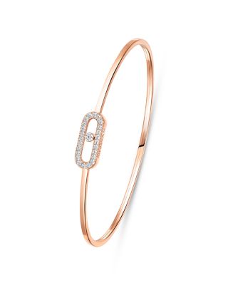 Diamond Move Uno Small Model Pav&eacute; Flex Bracelet in 18K Gold, 0.14 tcw.