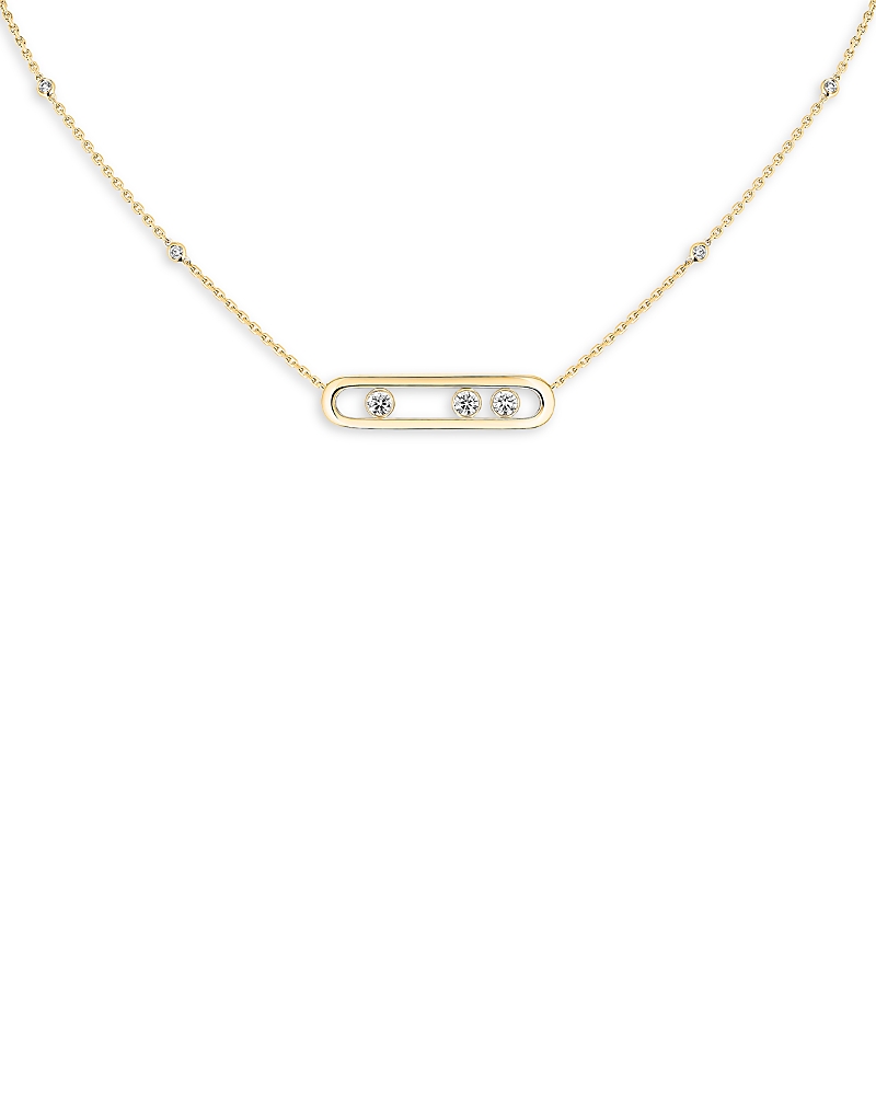 Messika Diamond Move Necklace In 18k Gold, 16.5, 0.3 Tcw In Gold