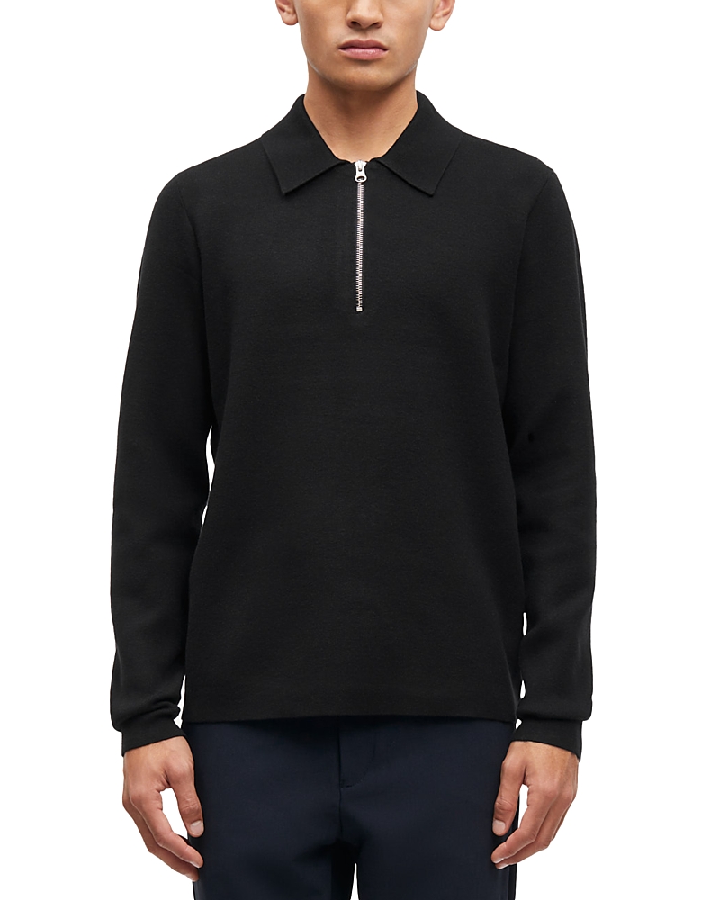 Samsoe & Samsoe Samse Samse Guna Half Zip Sweater In Black