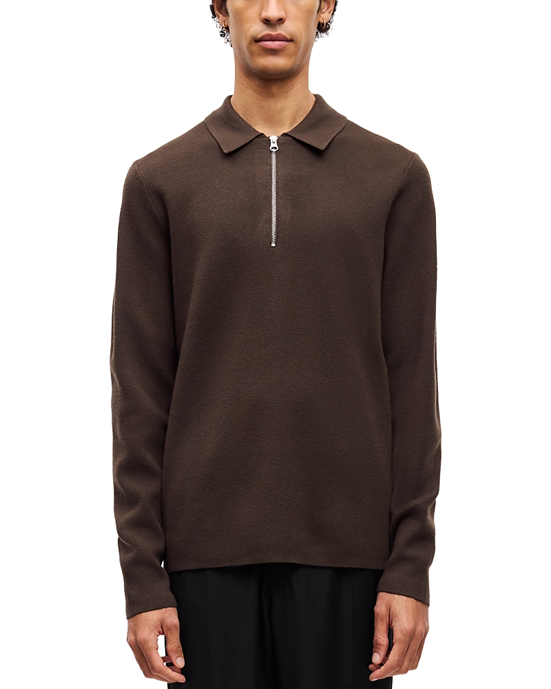 Samsoe & Samsoe Samse Samse Guna Half Zip Sweater In Brown