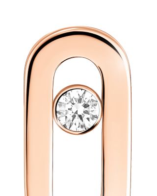 Diamond Move Uno Stud Earrings in 18K Gold, 0.03 tcw