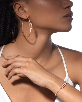 Diamond Move Uno Medium Model Pav&eacute; Flex Bracelet in 18K Gold, 0.34 tcw