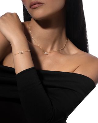 Diamond Move Uno Pav&eacute; Bracelet in 18K Gold, 0.19 tcw