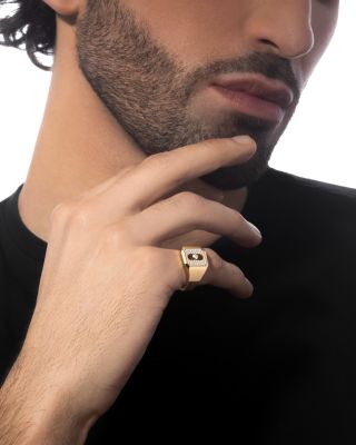 Diamond Move Joaillerie Pav&eacute; Signet Ring in 18K Gold, 0.27 tcw