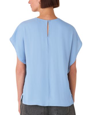 Short Sleeve Crepe Shell Top