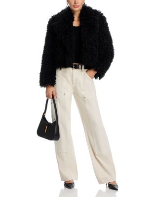 Aura Crop Faux Fur Coat