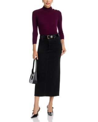 Kamdyn Crop Mock Neck Sweater