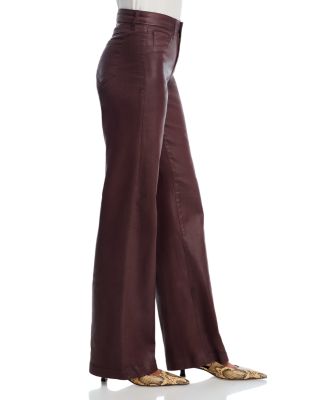 Scottie High Rise Wide Leg Jeans in Chocolate