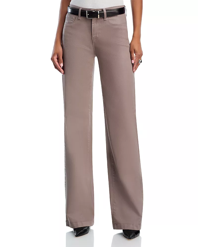 L'Agence Clayton High Rise Wide Leg Jeans in Driftwood