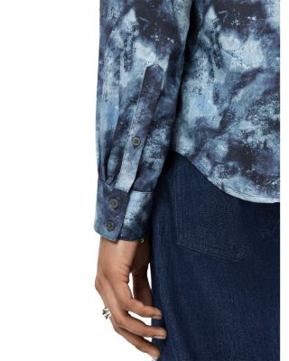 Rodney Printed Covered Placket Shirt
