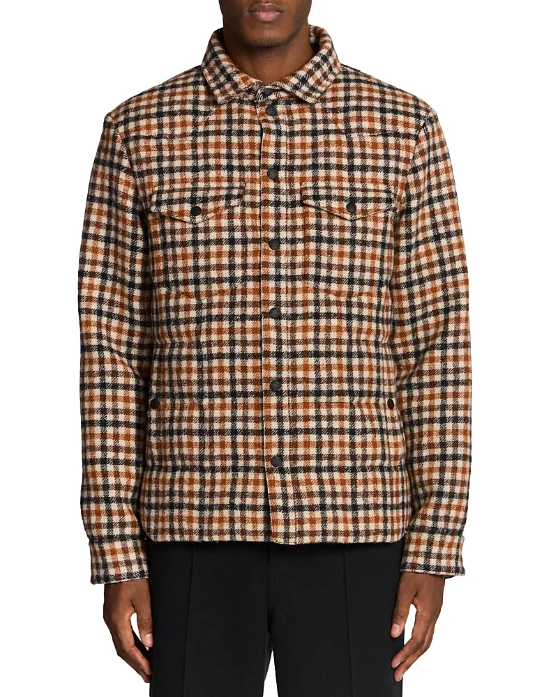 Moncler Gelt Wool Down Shirt Jacket