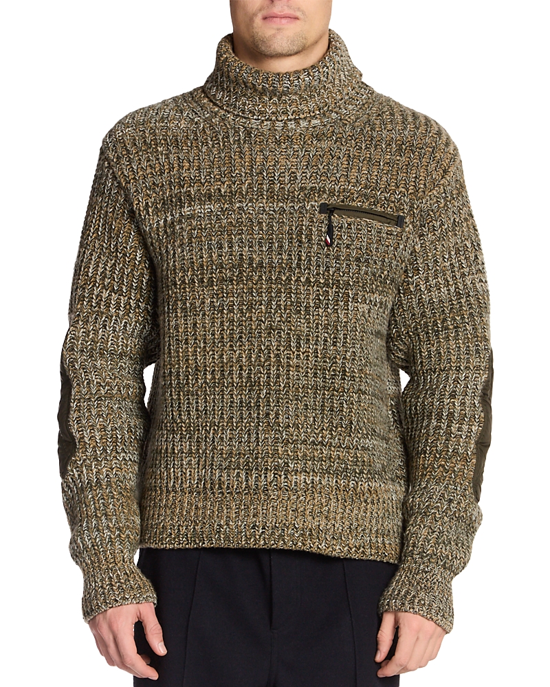 Moncler Marled Turtleneck Sweater In Multi