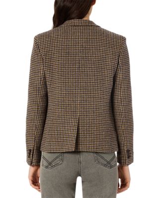 Nathane Wool Houndstooth Blazer