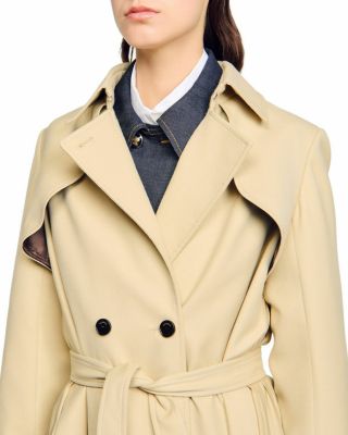 Belted Double Breasted Trench