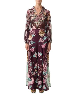 Floral Print Silk Blouse