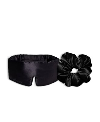  Silk Mask and Padded Scrunchie Set